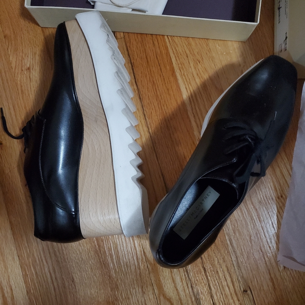 Stella McCartney vegan Oxford Elise platform shoes - Picture 3 of 9